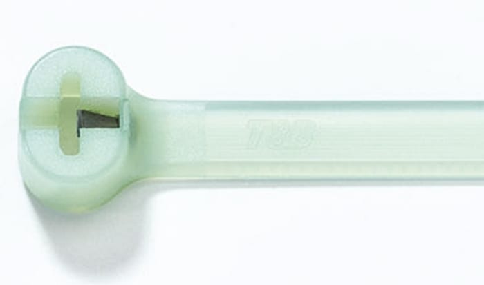 Thomas & Betts Cable Tie, Non-Releasable, 360.68 mm x 4.57mm, Green Polyamide 66