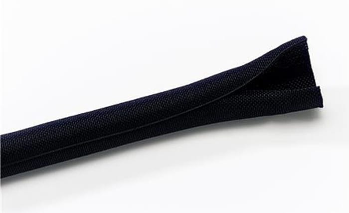 Gaine Tressée Thomas &amp; Betts en Polyester, Diam. 19mm, Long. 25m, Noir