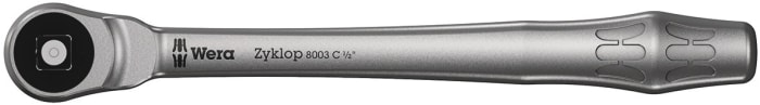 Wera Zyklop 1/2 in Square Ratchet with Ratchet Handle, 281 mm Overall