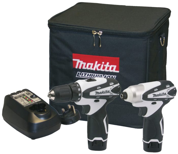 Kit Perceuse visseuse sans-fil 10 mm, 10.8V, 1.3Ah Li-Ion