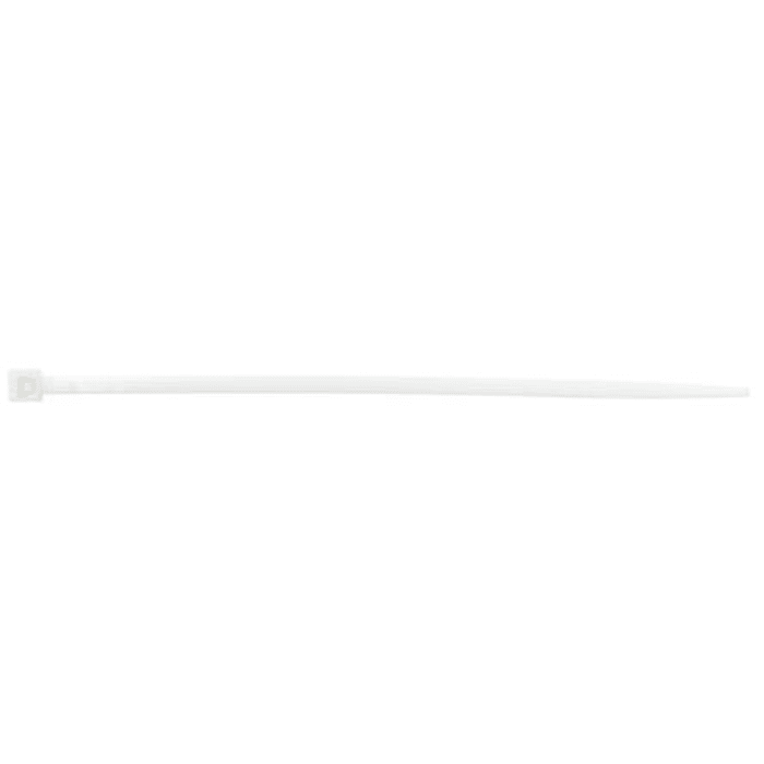 ABB Cable Tie, 300mm x 7.6 mm, Natural Nylon, Pk-100