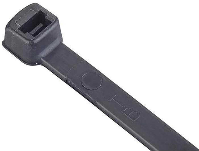 ABB Cable Tie, 450mm x 7.6 mm, Black Nylon, Pk-50
