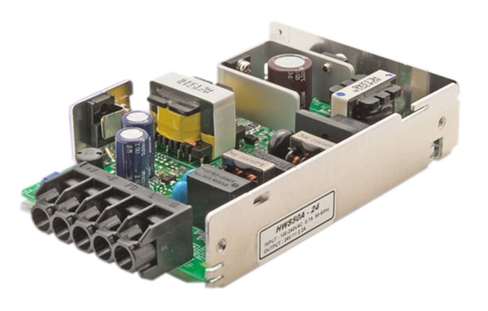 TDK-Lambda Switching Power Supply, HWS50A-5, 5V dc, 10A, 50W, 1 Output, 120 → 370 V dc, 85 → 265 V ac