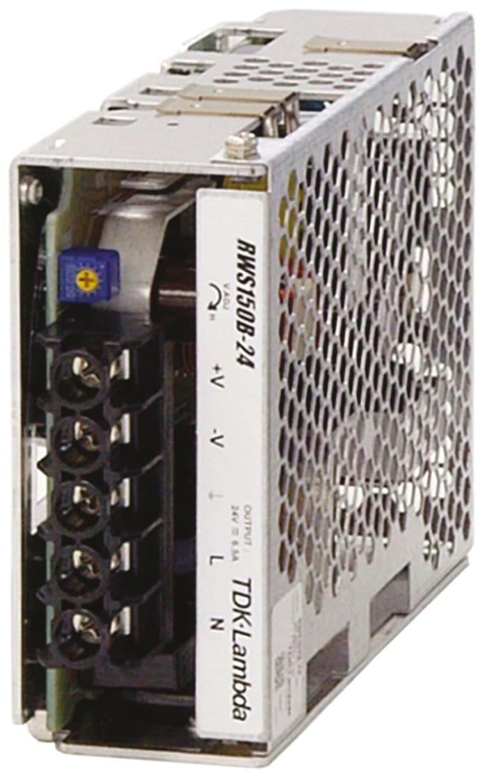 TDK-Lambda Switching Power Supply, RWS150B-12, 12V dc, 13A, 156W, 1 Output, 120 → 370 V dc, 85 → 265 V ac