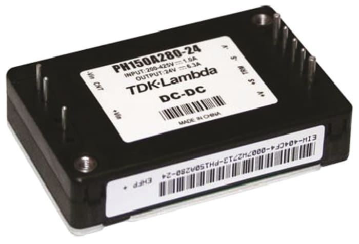 TDK-Lambda PH-A280 Isolated DC-DC Converter, 48V dc/ 1.1A Output, 200 → 425 V dc Input, 52.8W, Through Hole,