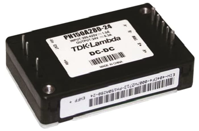 TDK-Lambda PH-A280 DC-DC Converter, 24V dc/ 4.2A Output, 200 → 425 V dc Input, 100.8W, Through Hole, +100°C Max