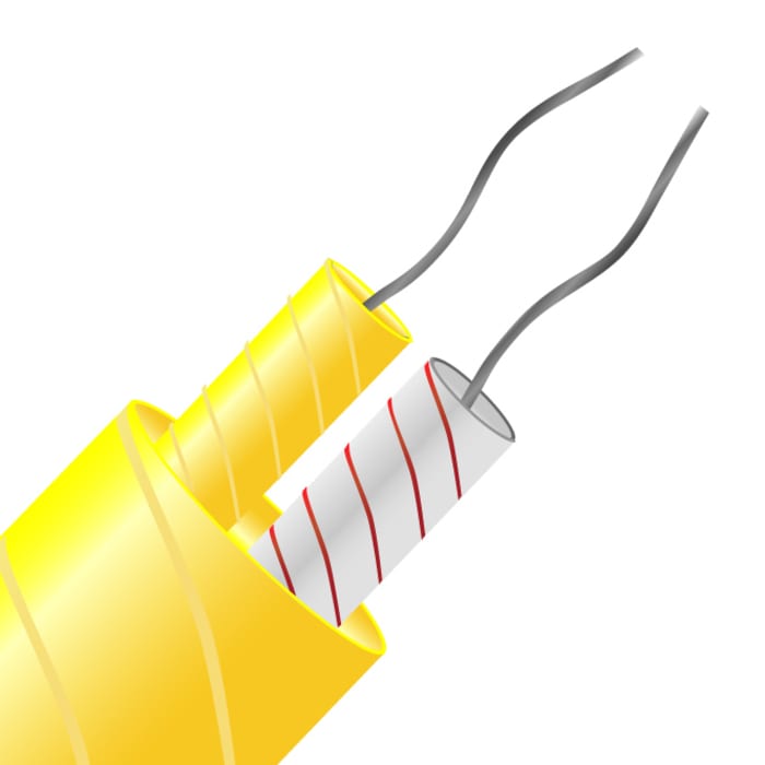 RS PRO Type K Thermocouple Cable/Wire, 50m, Unscreened, Glass Fibre Insulation, +350°C Max, 1/0.315mm