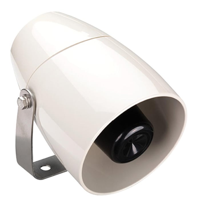 XVS 2 Tone Siren, 105dB, White, 120Vdc