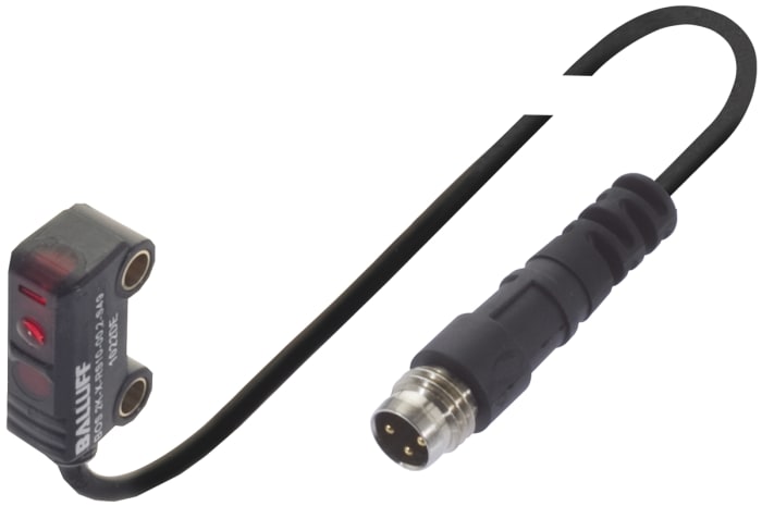 BALLUFF Through Beam Photoelectric Sensor, Block Sensor, 0 → 1.2 m Detection Range
