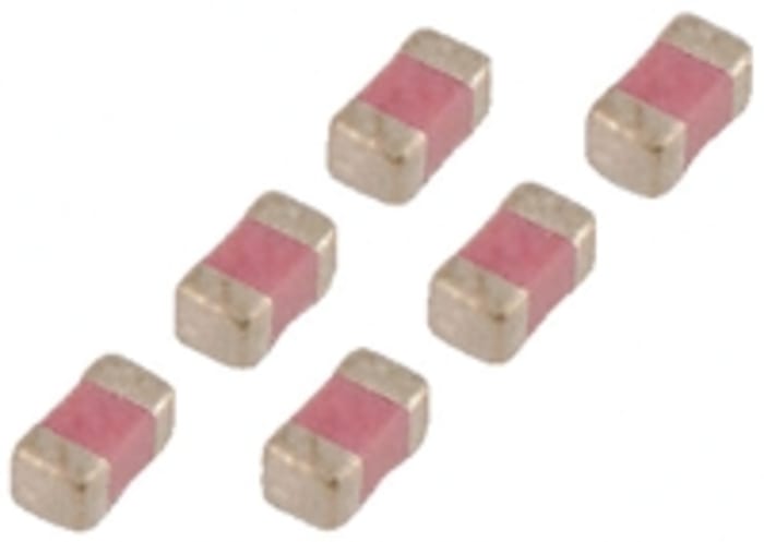 Condensateur céramique multicouche CMS, 100nF, 10V c.c., ±5%, diélectrique : X5R