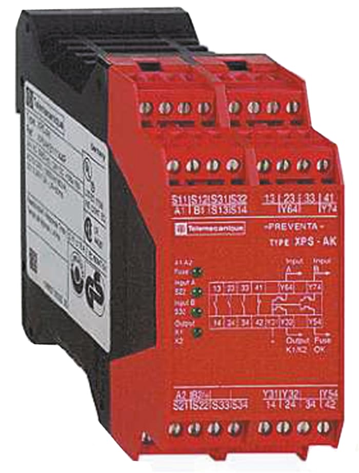 Schneider Electric Dual-Channel Emergency Stop, Light Beam/Curtain, Safety Mat/Edge, Safety Switch/Interlock Safety