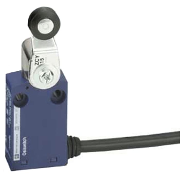 Telemecanique Sensors OsiSense XC Series Roller Lever Limit Switch, NO/NC, IP65, DPST, Plastic Housing, 400V ac Max, 6A