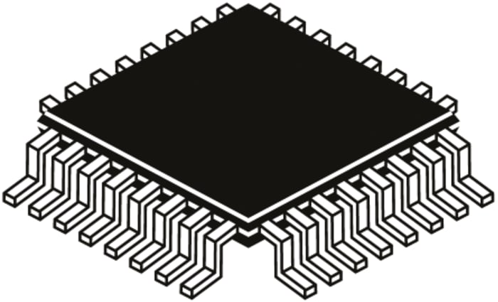 Microcontrolador Microchip ATXMEGA16E5-AU, núcleo AVR de 8bit, RAM 2 kB, 32MHZ, TQFP de 32 pines