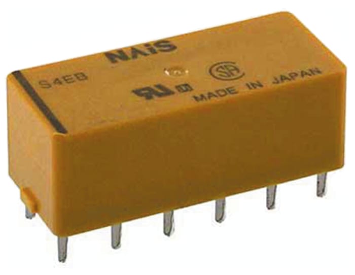 Panasonic PCB Mount Non-Latching Relay, 24V dc Coil, 3A Switching Current, 4PST-NO