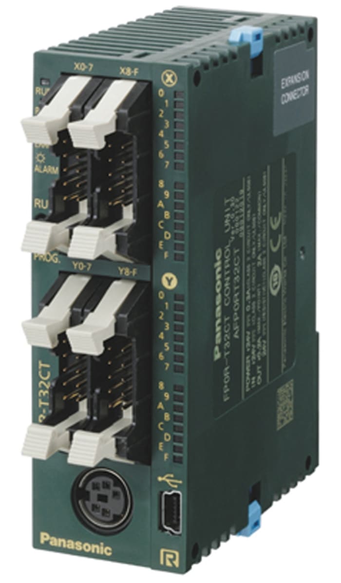 Panasonic AFPOR Series Series PLC CPU for Use with FP0R Series, NPN Output, 16-Input, Sink, Source Input