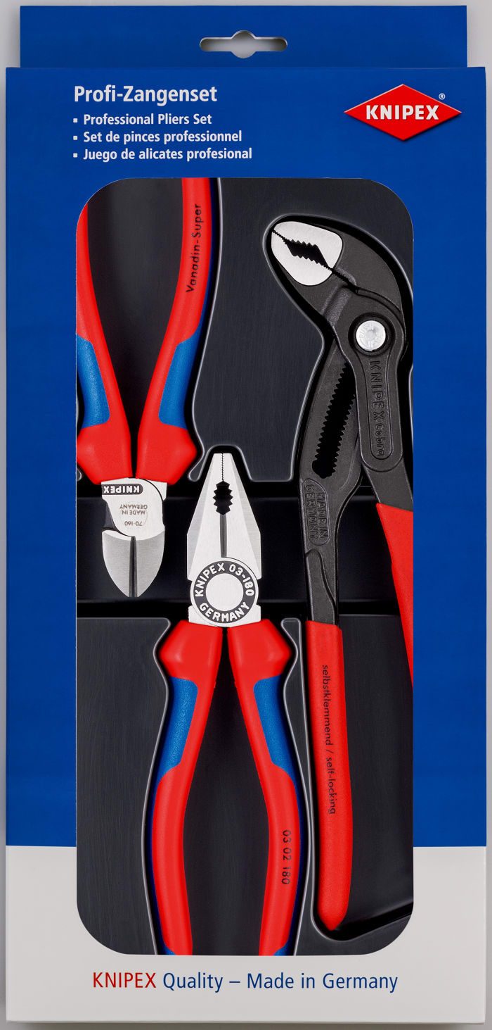 Knipex 3 Piece Plier Set 305 mm Overall