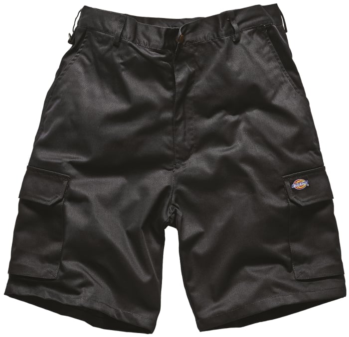 Dickies Redhawk Black Cotton, Polyester Work shorts, 38in