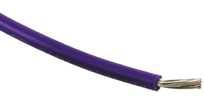Cable de conexión RS PRO, área transversal 4mm² Filamentos del Núcleo 56/0,3 mm Morado, 1 kV, long. 100m, H07V2-K, 12