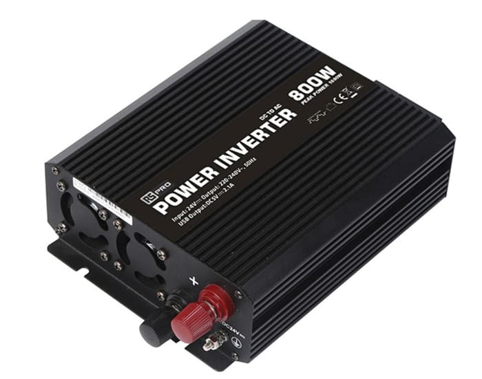 RS PRO Modified Sine Wave 800W Power Inverter, 24V dc Input, 230V ac Output