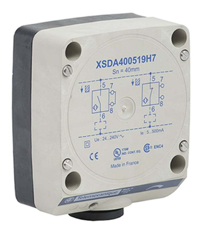 Sensor de proximidad Telemecanique Sensors, alcance 40 mm, 20 264 V ac, IP67, 10Hz