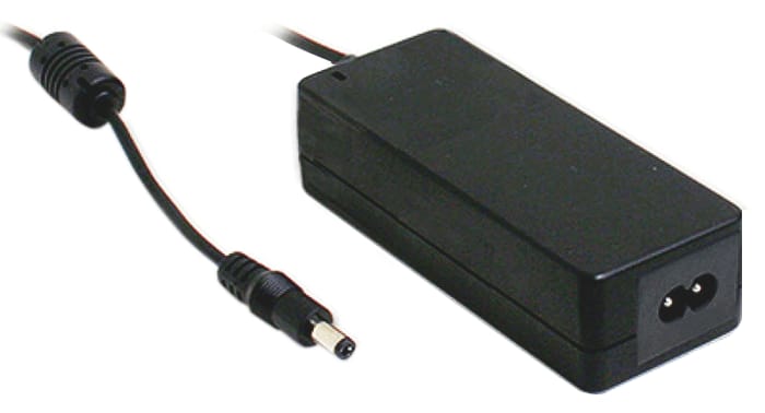 MEAN WELL 60W Power Brick AC/DC Adapter 12V dc Output, 5A Output