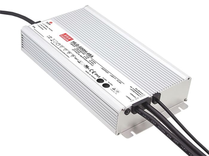 HLG-600H-12A MEAN WELL | MEAN WELL IP65 5 Output LED Driver, 12V, 6 V ...