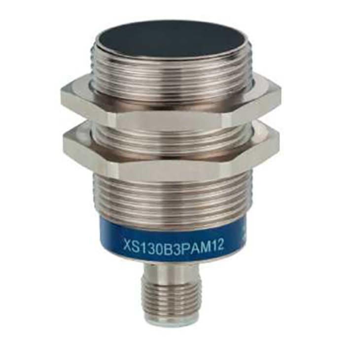 Telemecanique Sensors Inductive Threaded Barrel Proximity Sensor, M30, 10 mm Detection, NPN NO, 12 → 24 V dc