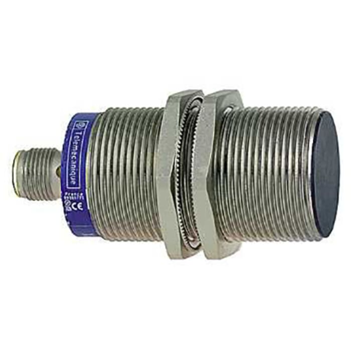 Telemecanique Sensors Inductive Threaded Barrel Proximity Sensor, M30, 8 mm Detection, PNP NO, 12 → 24 V dc