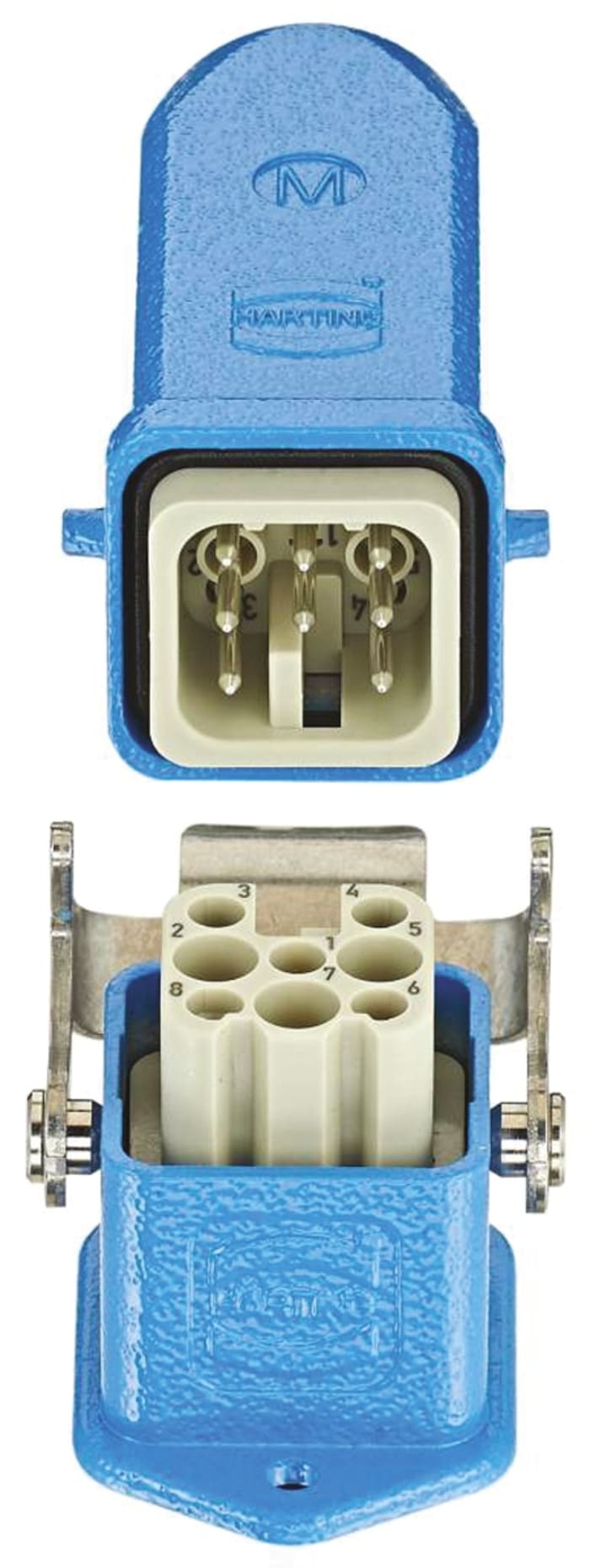 HARTING Connector Set, 8 Way, 10A, Female to Male, Han Ex, 90 V