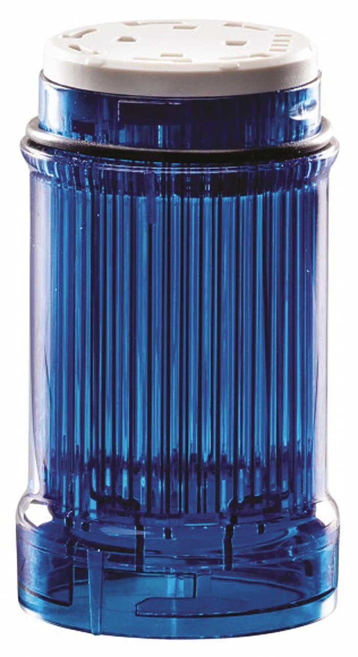 Permanent LED Beacon, Blue, 24V, 40mm