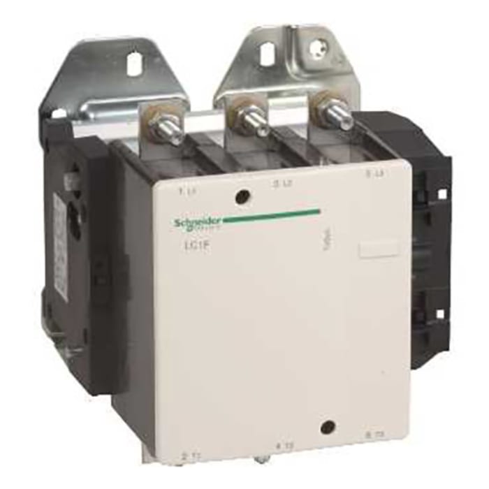 Schneider Electric TeSys F LC1F Contactor, 220 V ac Coil, 3-Pole, 500 A, 250 kW, 5NO, 600 V ac