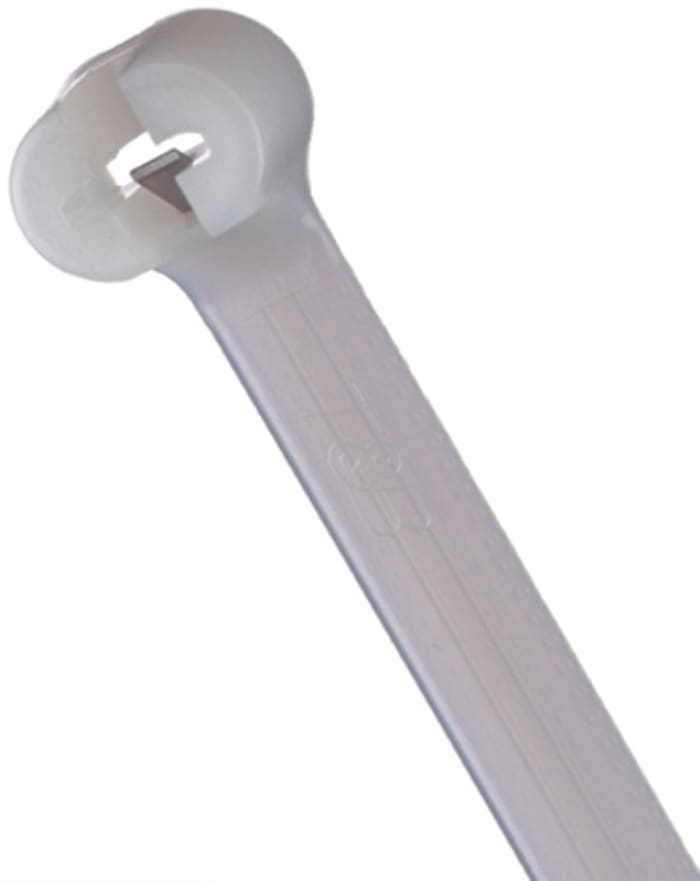 Thomas & Betts Cable Ties, Weather Resistant, 762mm x 6.86 mm, Natural Nylon, Pk-500