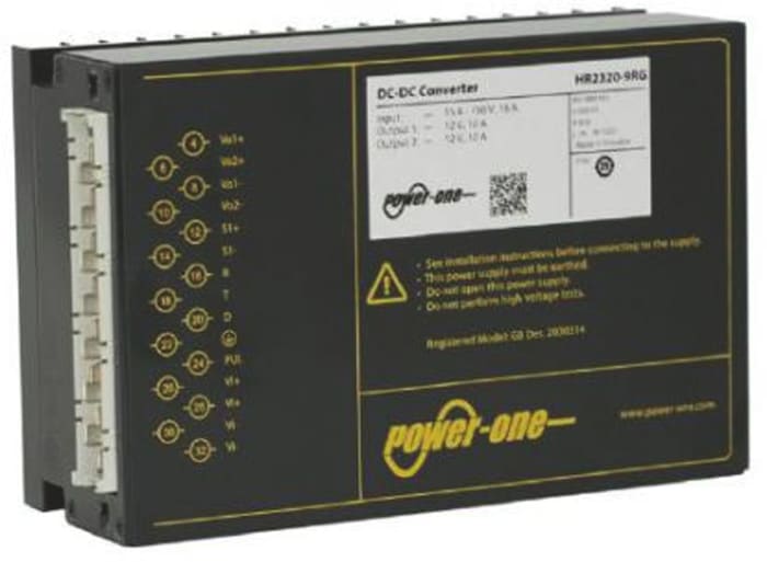 Convertisseur DC-DC BEL POWER SOLUTIONS INC HR, Montage rack, 144W, 1 sortie, 12V c.c., 6A