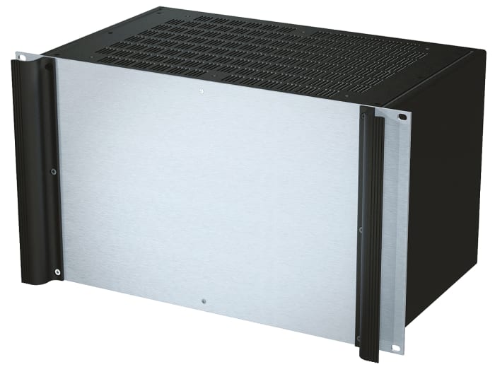 Boîtier rackable 19" METCASE 6U Ventilé, Dimensions 262.6 x 482.6 x 265mm Noir