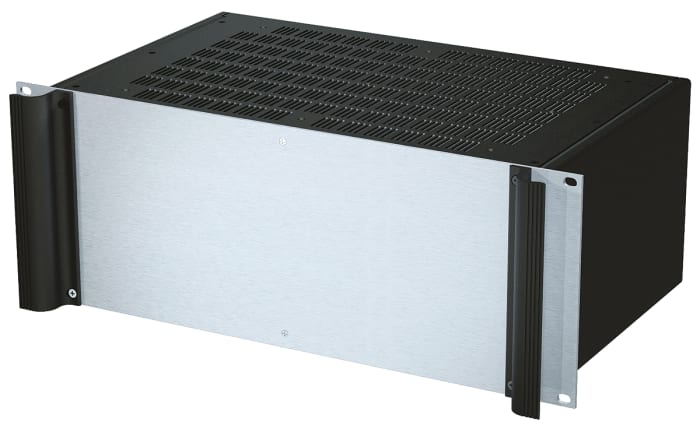 Boîtier rackable 19" METCASE 4U Ventilé, Dimensions 173.6 x 482.6 x 265mm Noir