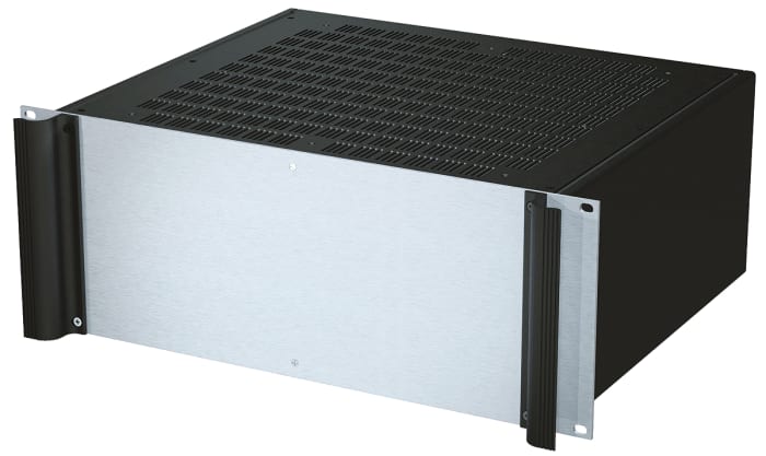 Boîtier rackable 19" METCASE 4U Ventilé, Dimensions 173.6 x 482.6 x 365mm Noir