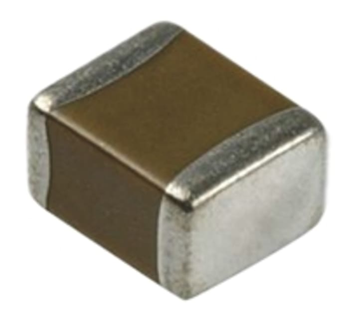 Murata 820pF Multilayer Ceramic Capacitor MLCC, 25V dc V, ±10% , SMD