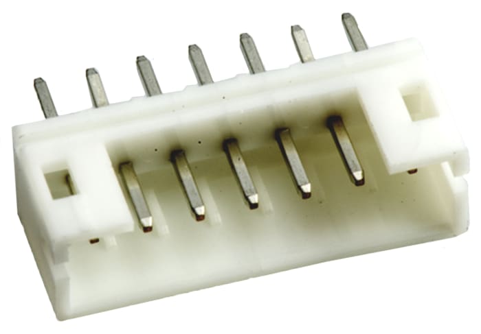 JST PH Series Straight Through Hole PCB Header, 7 Contact(s), 2.0mm Pitch, 1 Row(s), Shrouded