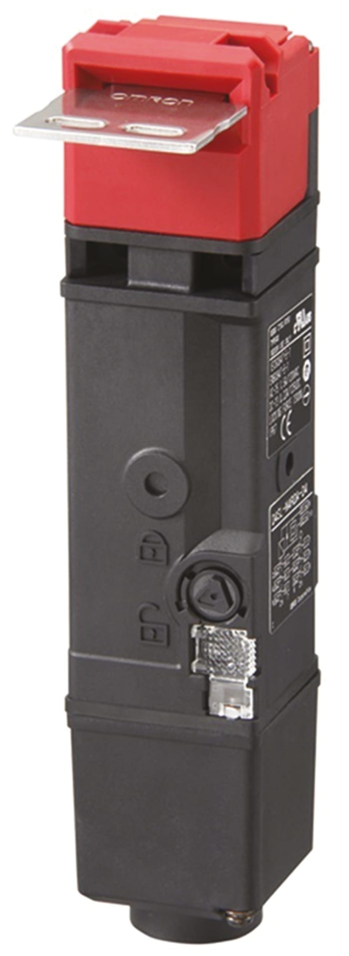 Interruptor de bloqueo por solenoide Omron D4SL-N, 24V dc, cont. aux. 2NC/1NA, Alimentar para desbloquear, IP67
