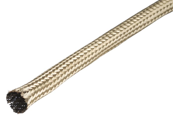 Alpha Wire Expandable Braided Copper Silver Cable Sleeve, 3.97mm Diameter, 30m Length, FIT Wire Management Series