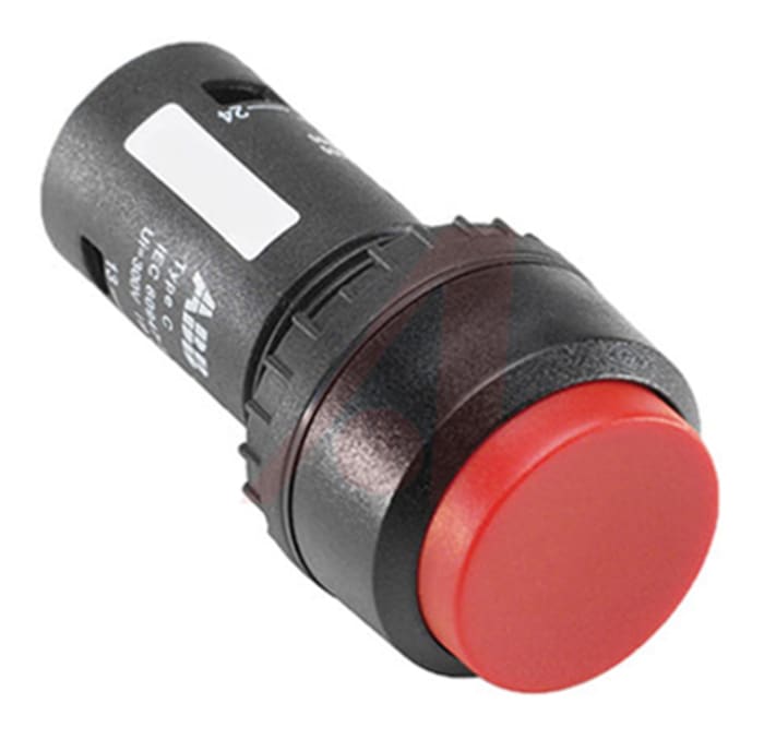 ABB Compact Series Push Button, Panel Mount, 22mm Cutout, SPST, IP66, IP67