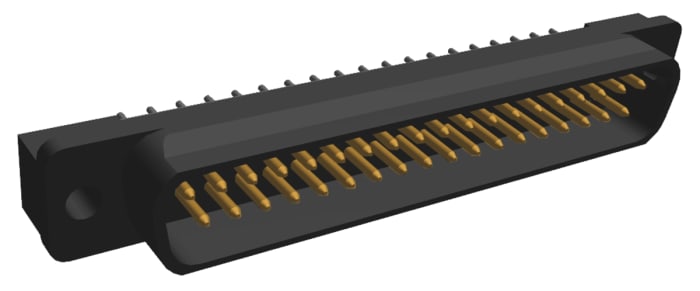 TE Connectivity Amplimite HD-20 37 Way Through Hole D-sub Connector Plug, 2.77mm Pitch