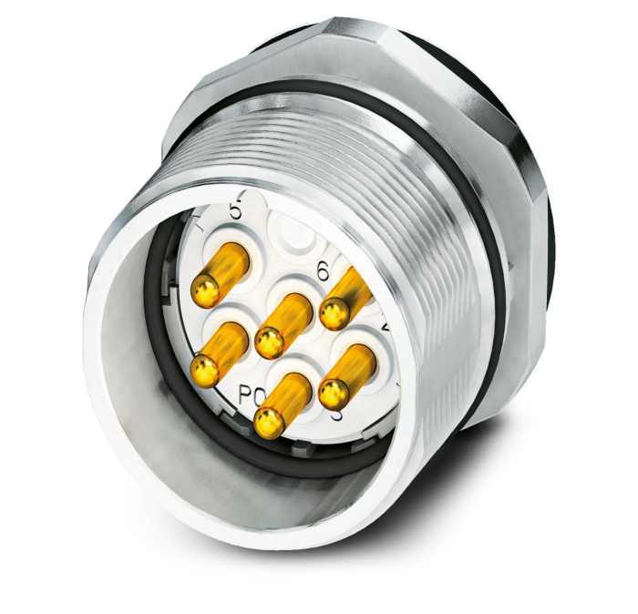 Phoenix Contact Circular Connector, 6 Contacts, Bulkhead Mount, M23 Connector, Plug, Male, IP67, CA Series