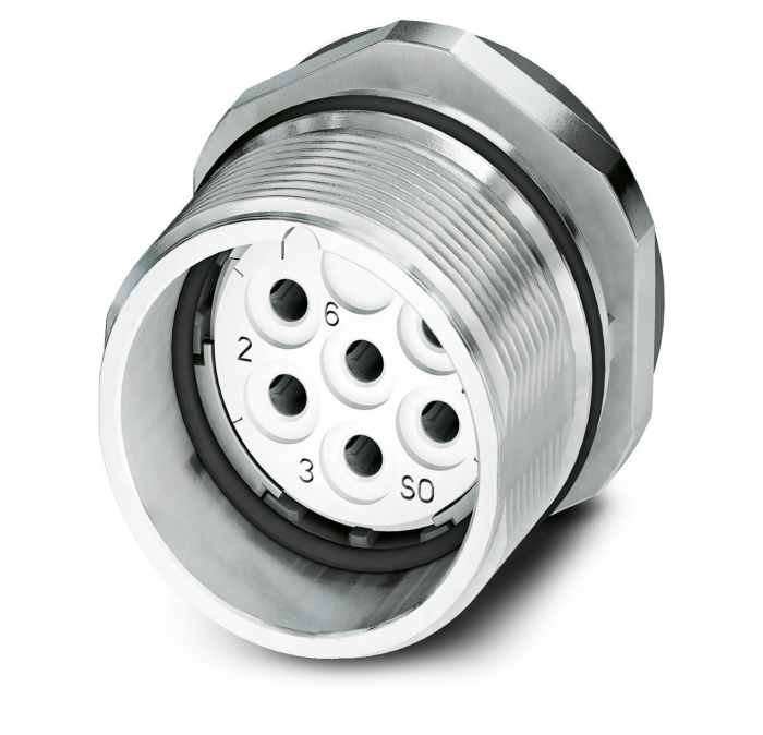 Phoenix Contact Circular Connector, 6 Contacts, Bulkhead Mount, M23 Connector, Socket, Female, IP67, CA Series