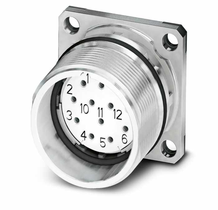 Phoenix Contact Circular Connector, 12 Contacts, Bulkhead Mount, M23 Connector, Socket, Female, IP67, CA Series