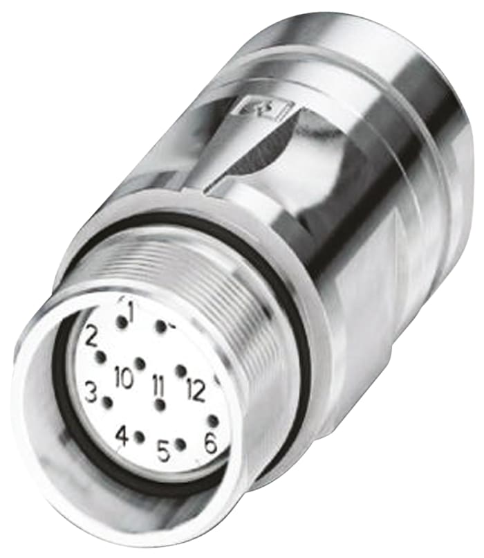 Phoenix Contact Circular Connector, 17 Contacts, Cable Mount, M23 Connector, Socket, Female, IP67, CA Series