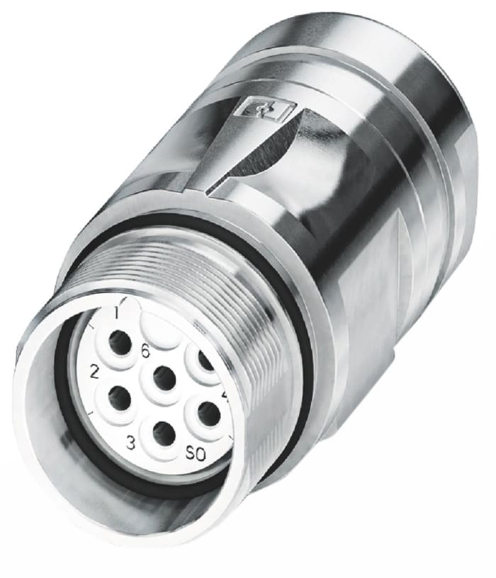Phoenix Contact Circular Connector, 6 Contacts, Cable Mount, M23 Connector, Socket, Female, IP67, CA Series