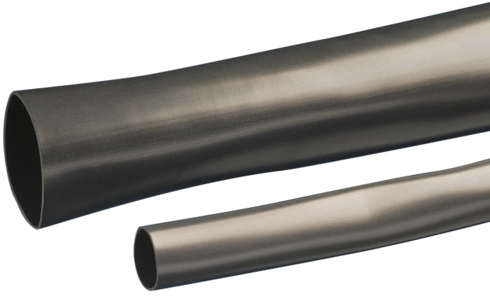 Gaine Tressée Alpha Wire en Caoutchouc à base de silicone et fibre de verre, Diam. 11.18mm, Long. 30m, Naturel