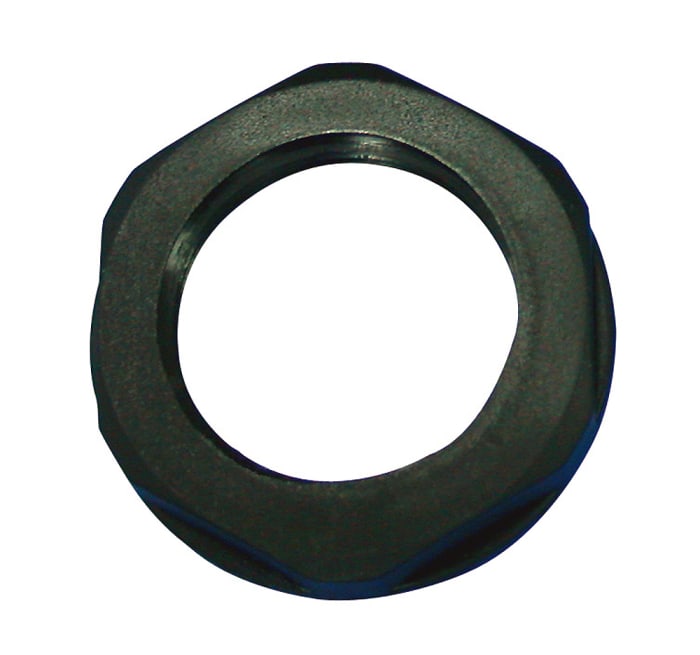 RS PRO Black Nylon 66 Cable Gland Locknut, PG29 Thread, IP68
