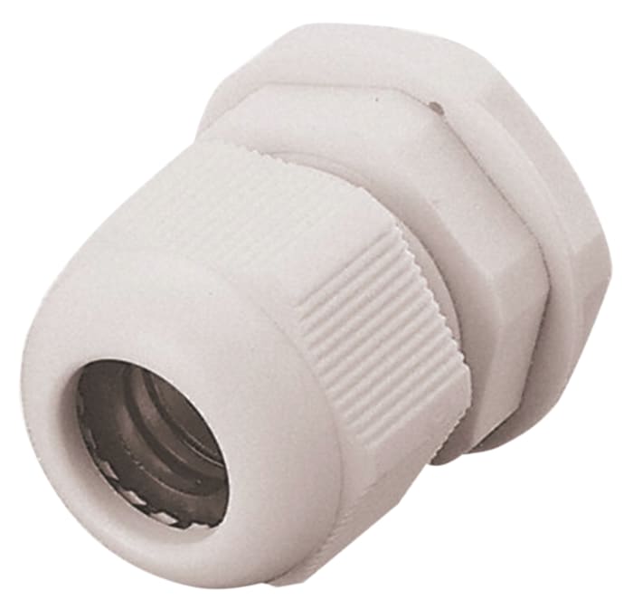 RS PRO White Nylon Cable Gland, M32 Thread, 18mm min., 25mm max., IP68
